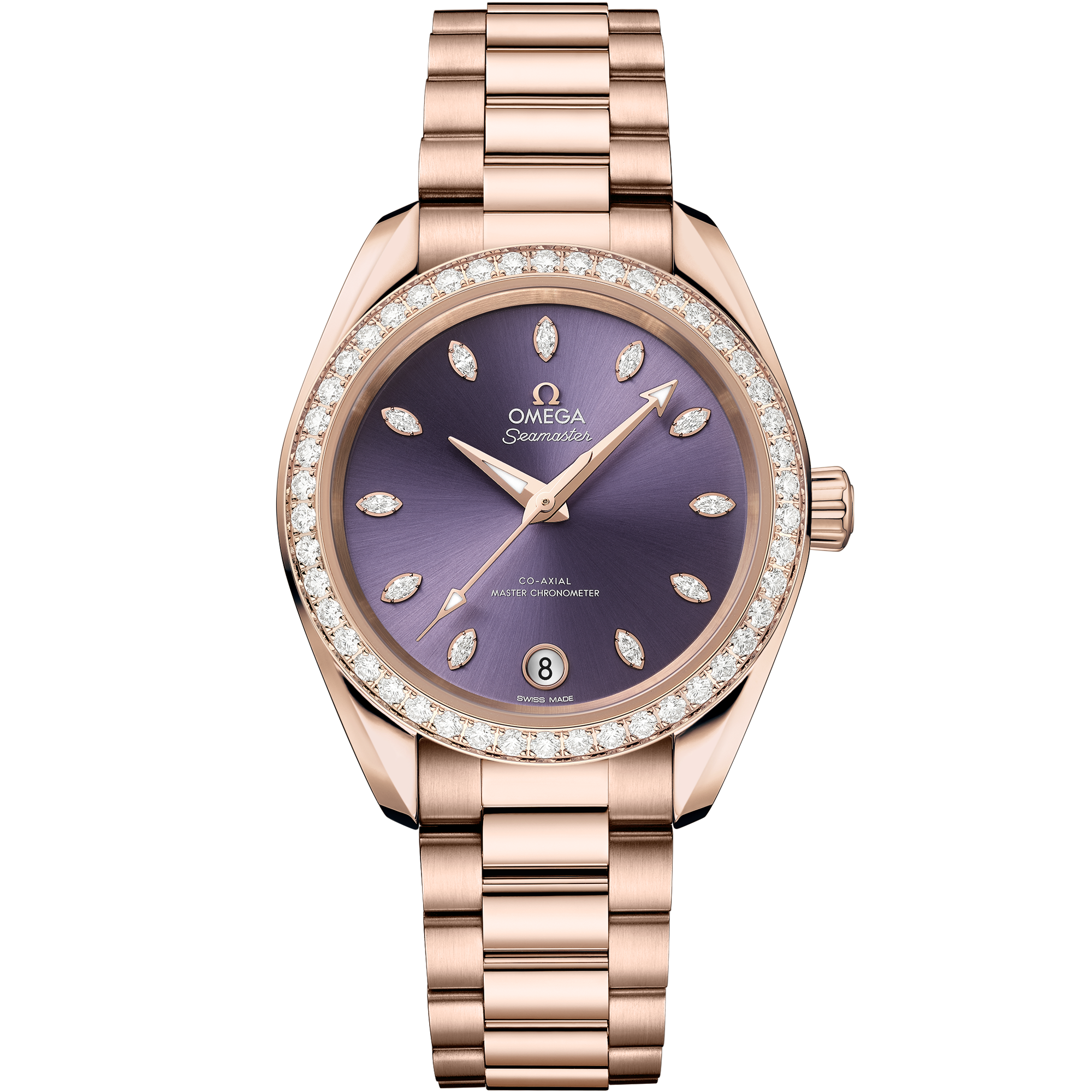 Omega SEAMASTER AQUA TERRA SHADES 34 mm, Sedna™ gold on Sedna™ gold 220.55.34.20.60.001