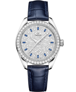 Omega SEAMASTER AQUA TERRA 150M 34 mm, Canopus Gold™ on alligator 220.58.34.20.99.007