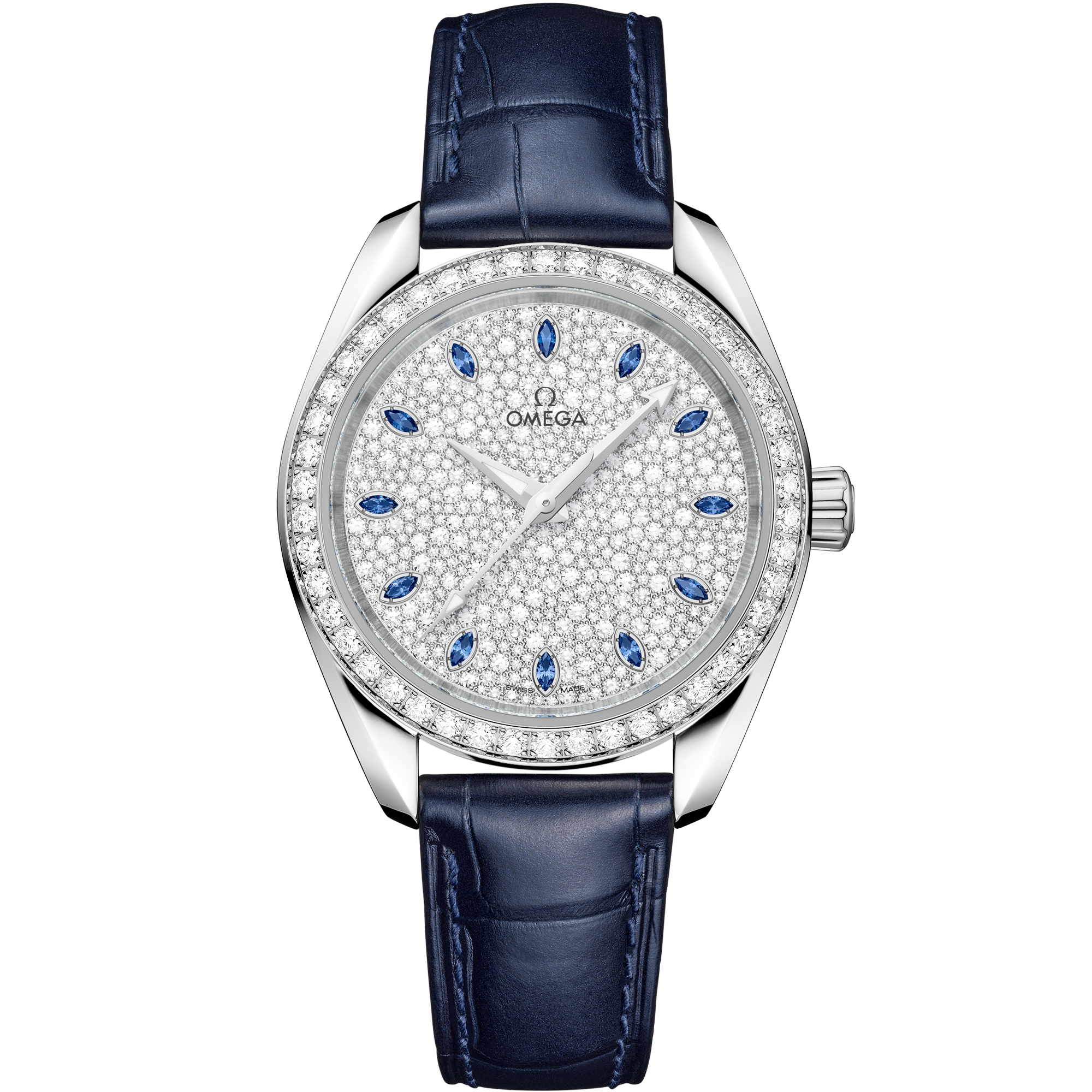 Omega SEAMASTER AQUA TERRA 150M 34 mm, Canopus Gold™ on alligator 220.58.34.20.99.007