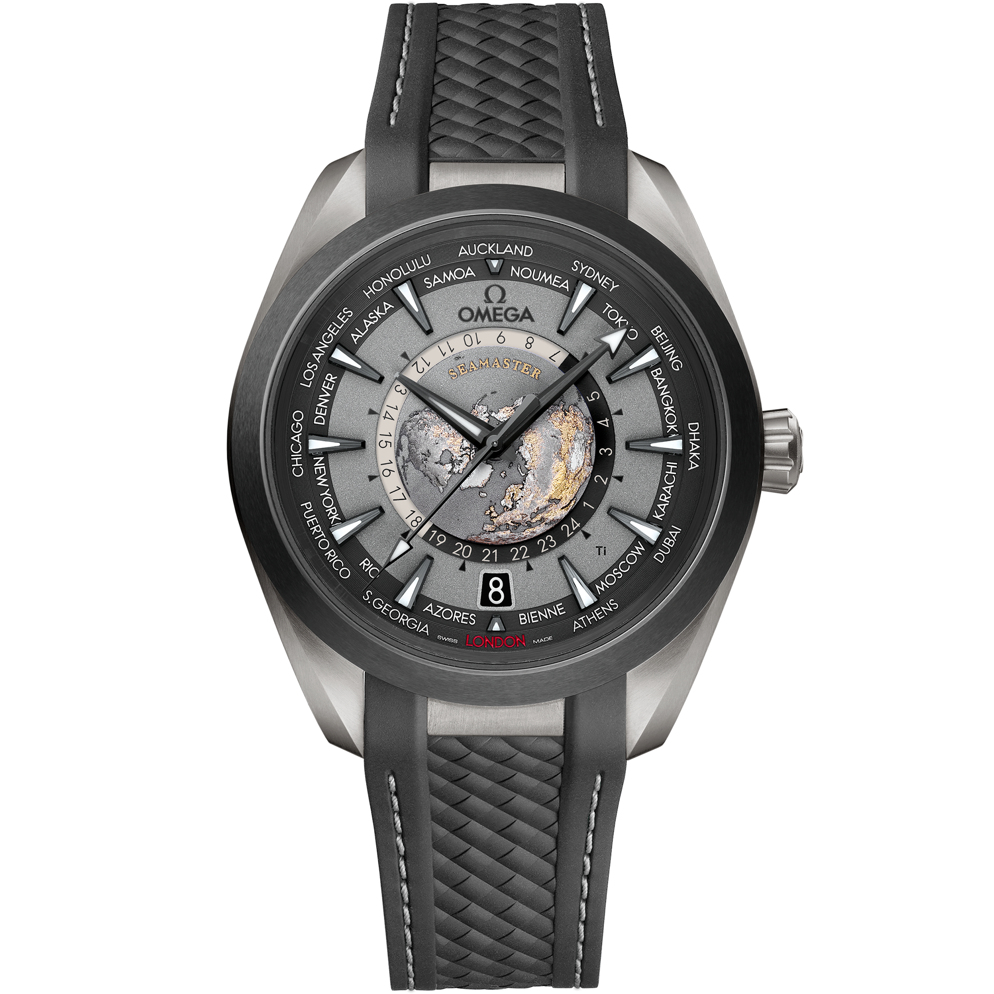 Omega SEAMASTER AQUA TERRA 150M 43 mm, titanium on rubber strap 220.92.43.22.99.001