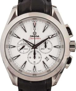 HandMade The Omega Seamaster Aqua Terra White Teak Dial