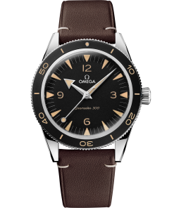Omega SEAMASTER 300 41 mm, steel on leather strap 234.32.41.21.01.001