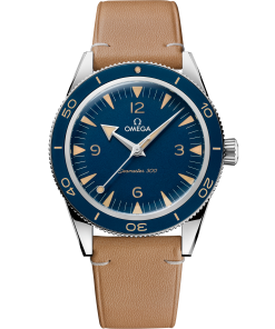 Omega SEAMASTER 300 41 mm, steel on leather strap 234.32.41.21.03.001