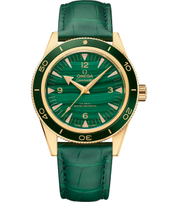 Omega SEAMASTER 300 41 mm, yellow gold on leather strap 234.63.41.21.99.001