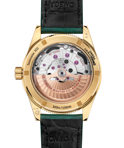 Alternative view of Omega SEAMASTER 300 41 mm, yellow gold on leather strap 234.63.41.21.99.001