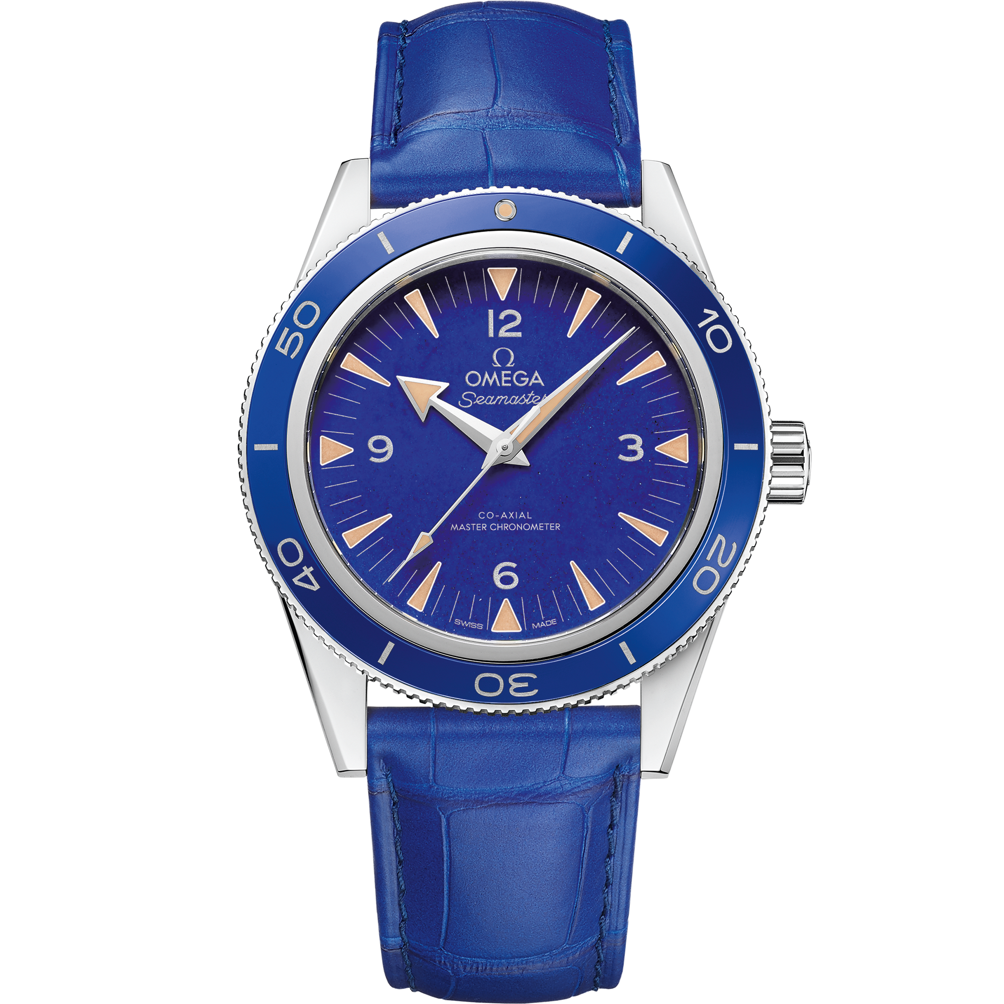 Omega SEAMASTER 300 41 mm, platinum on leather strap 234.93.41.21.99.002