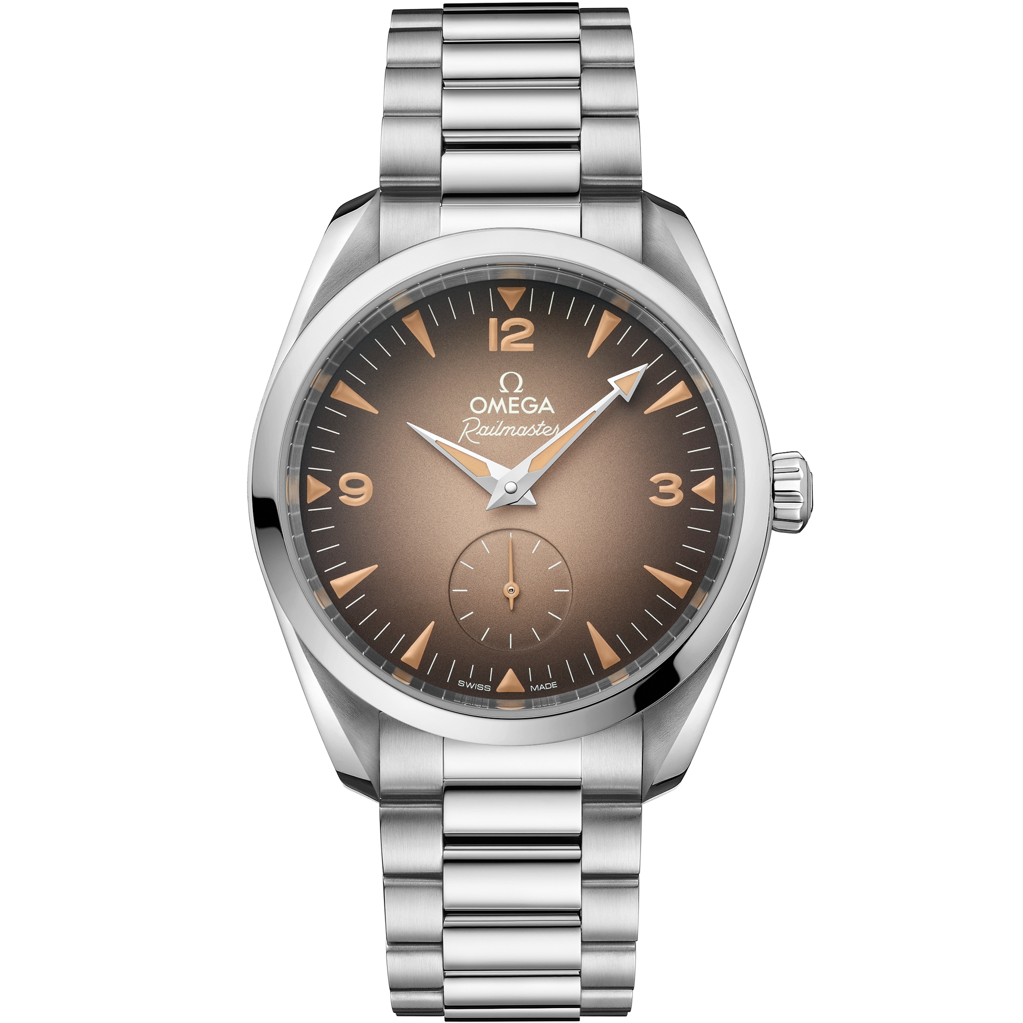 Omega SEAMASTER RAILMASTER 38 mm, steel on steel 235.10.38.20.13.001