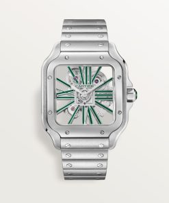 SANTOS DE CARTIER SKELETON WATCH