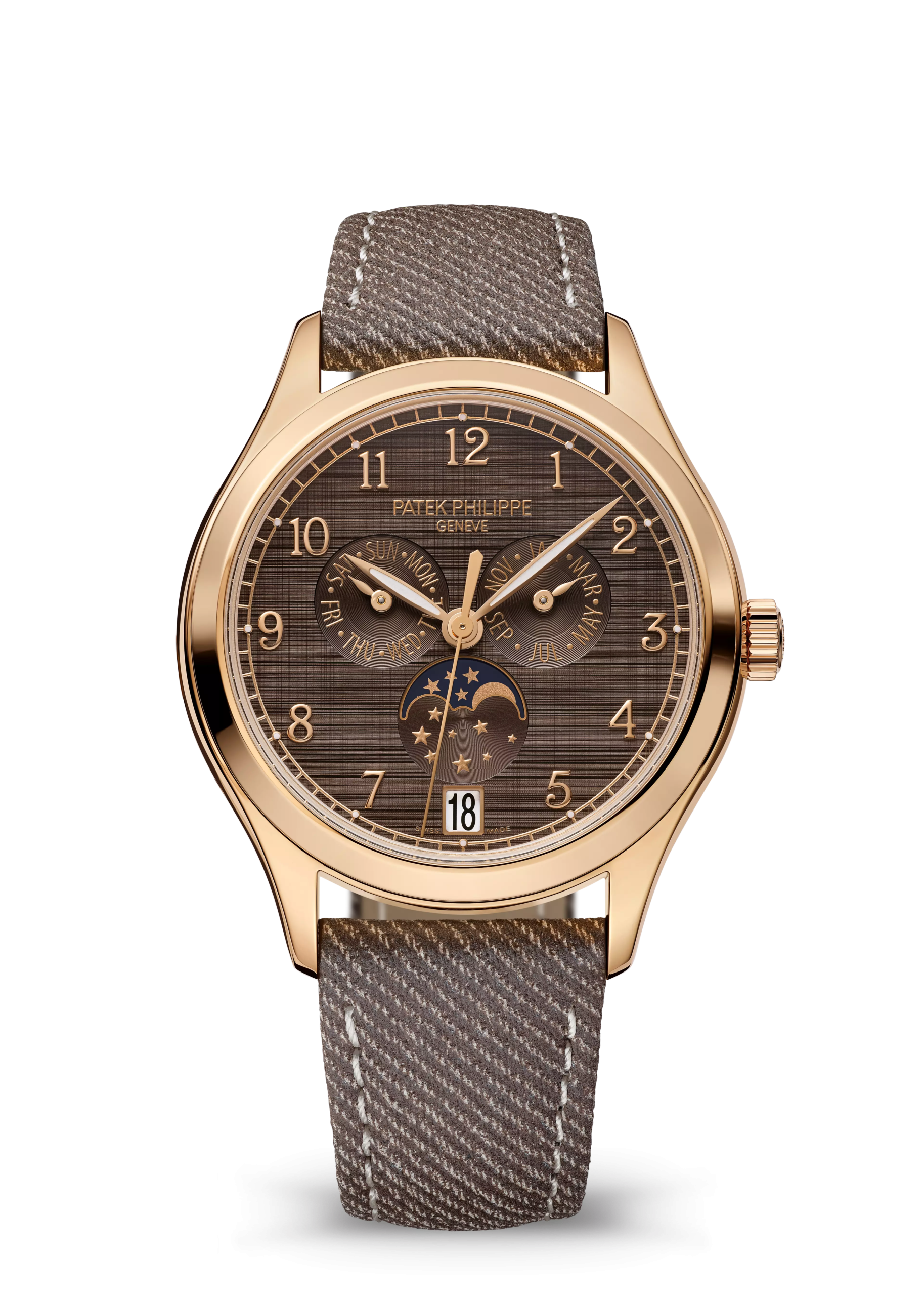 ANNUAL CALENDAR. MOON PHASES. Rose gold 4946R-001