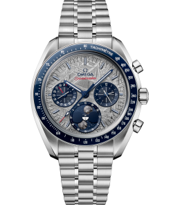 Omega SPEEDMASTER MOONPHASE 43 mm, steel on steel 304.30.43.52.06.001