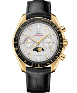 Omega SPEEDMASTER MOONPHASE 44.25 mm, yellow gold on leather strap 304.63.44.52.02.001