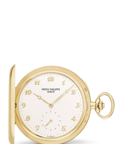 HUNTER-STYLE POCKET WATCH Yellow gold 980J-011