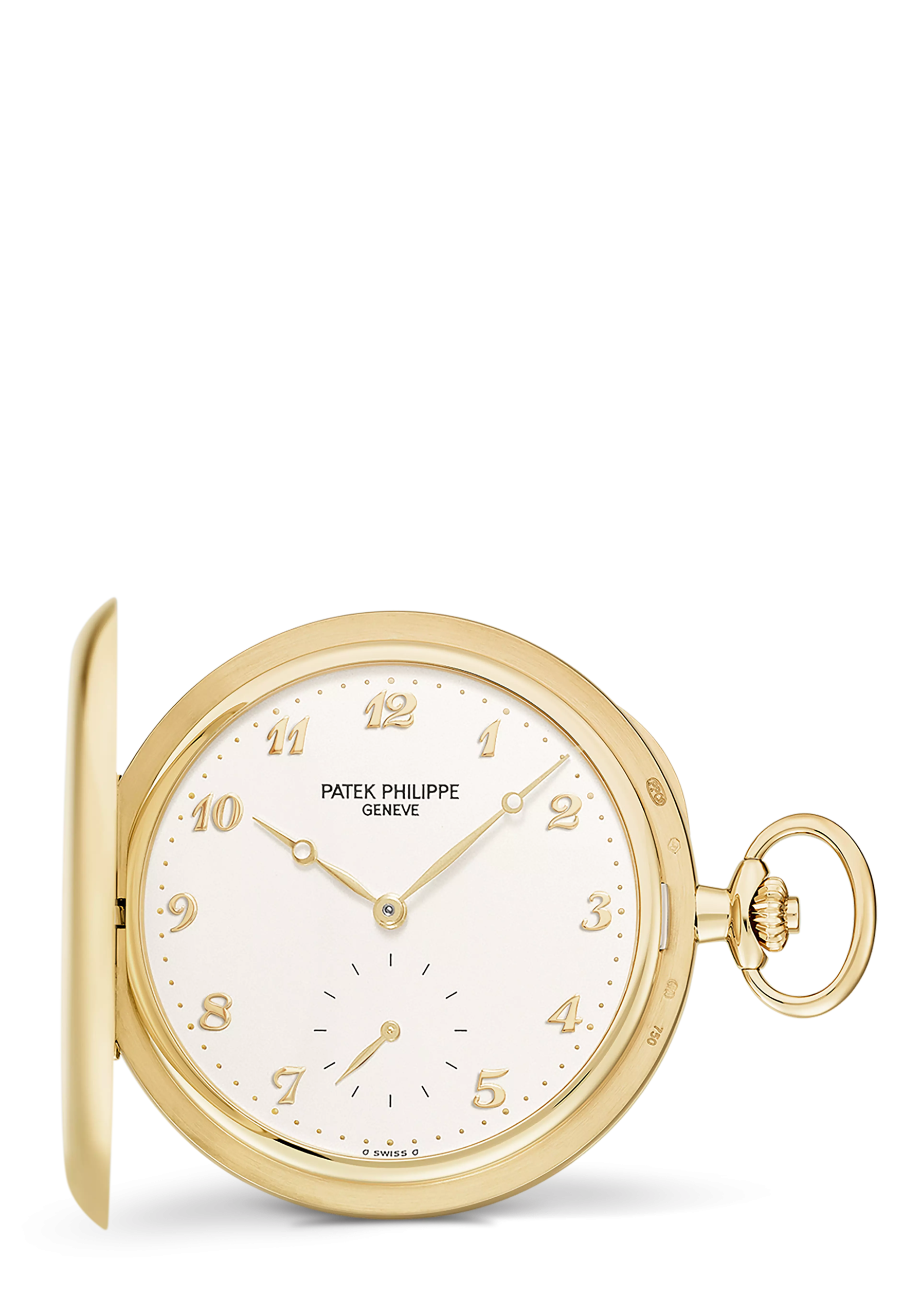 HUNTER-STYLE POCKET WATCH Yellow gold 980J-011