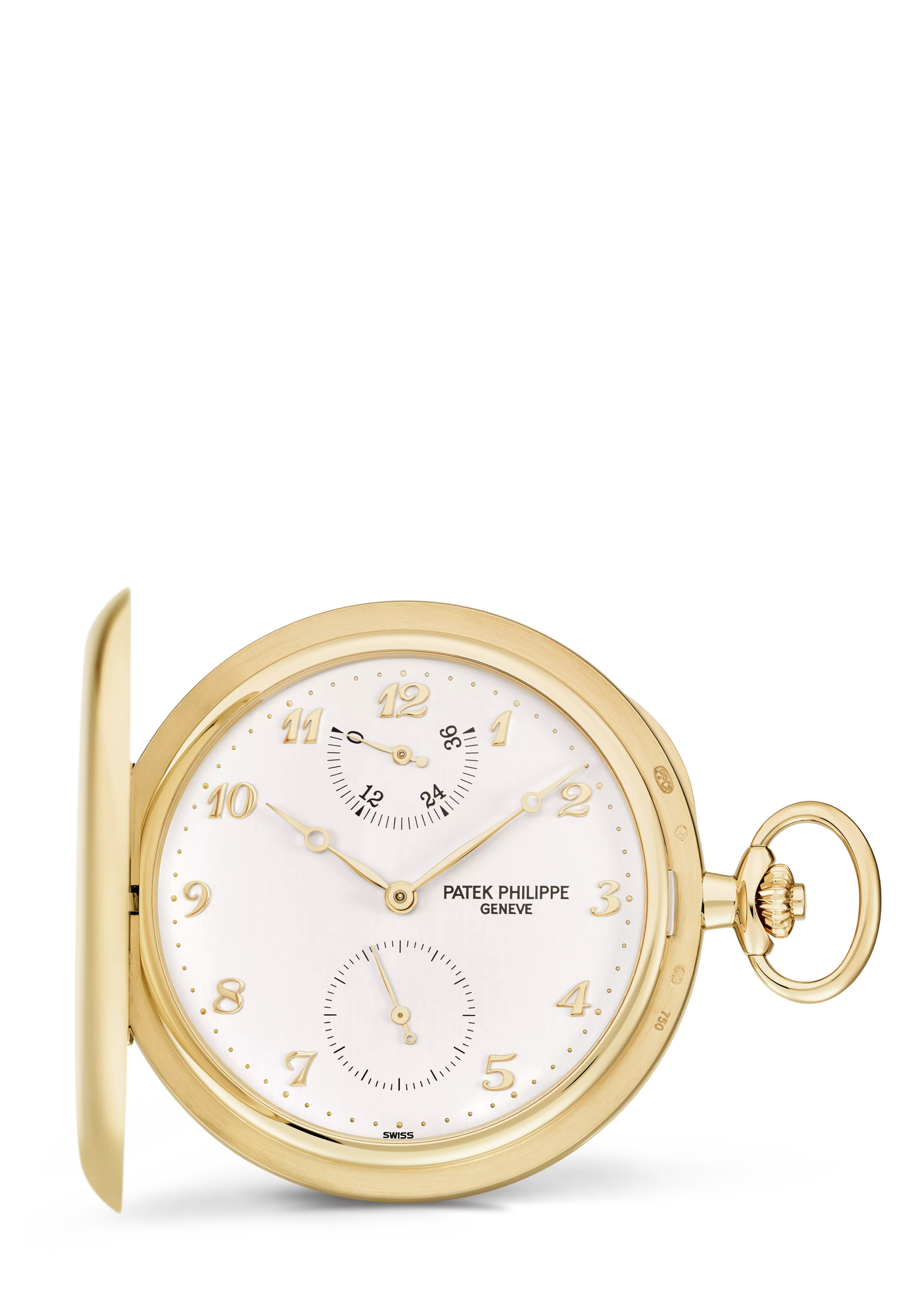 HUNTER-STYLE POCKET WATCH Yellow gold 983J-001