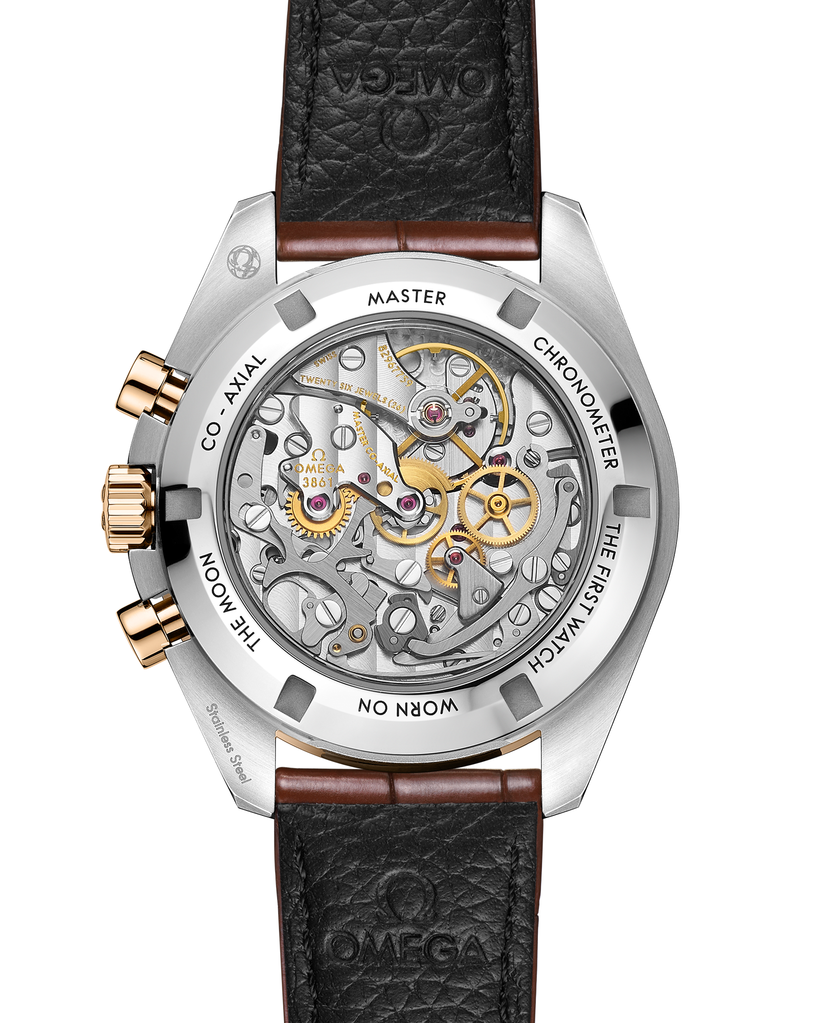 Omega SPEEDMASTER MOONWATCH PROFESSIONAL 42 mm, steel ‑ Moonshine™ gold on alligator 310.23.42.50.02.001 - Image 2