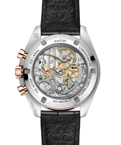 Alternative view of Omega SPEEDMASTER MOONWATCH PROFESSIONAL 42 mm, steel ‑ Sedna™ gold on alligator 310.23.42.50.99.001