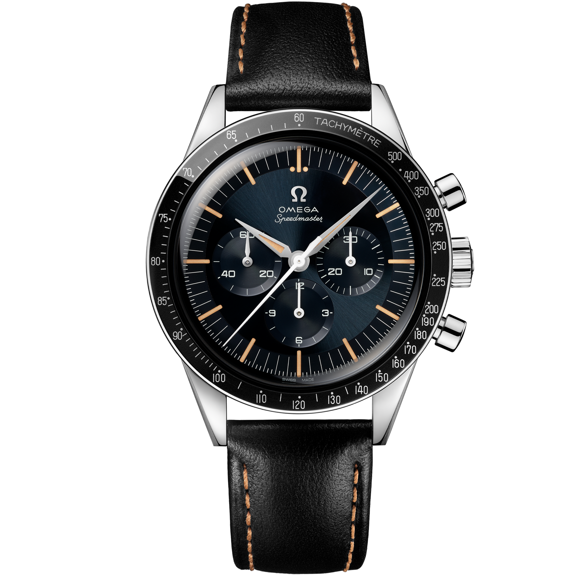 Omega SPEEDMASTER FIRST OMEGA IN SPACE 39.7 mm, steel on leather strap 310.32.40.50.06.001