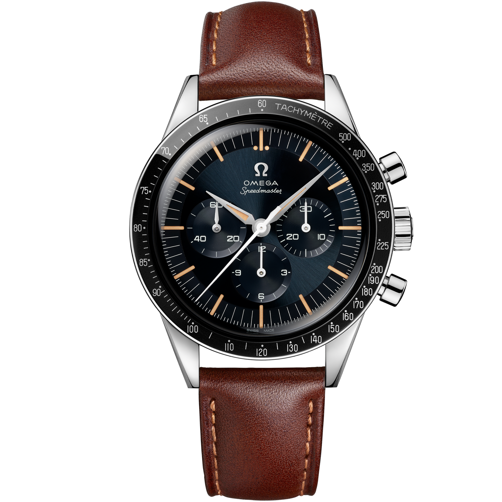 Omega SPEEDMASTER FIRST OMEGA IN SPACE 39.7 mm, steel on leather strap 310.32.40.50.06.002