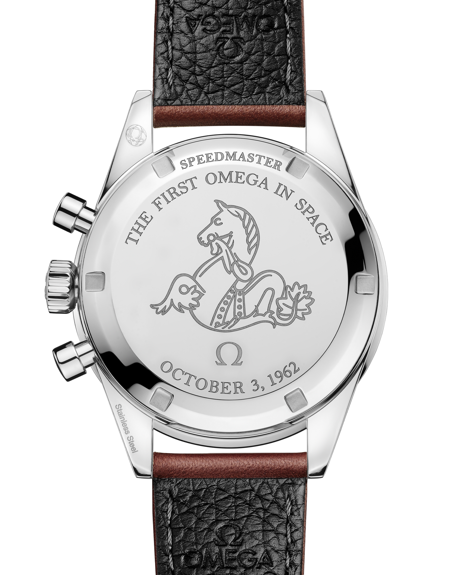 Omega SPEEDMASTER FIRST OMEGA IN SPACE 39.7 mm, steel on leather strap 310.32.40.50.06.002 - Image 2