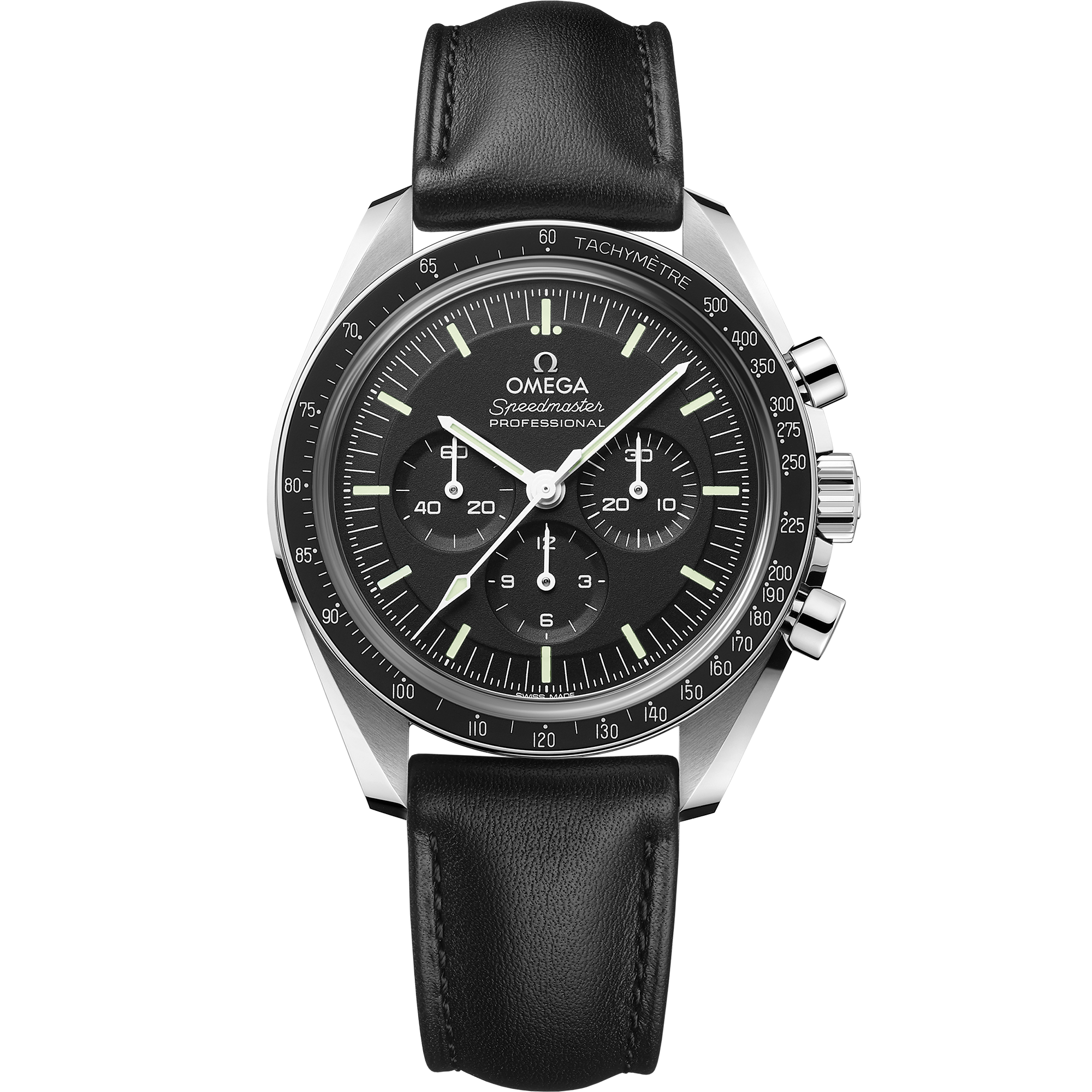 Omega SPEEDMASTER MOONWATCH PROFESSIONAL 42 mm, steel on leather strap 310.32.42.50.01.002