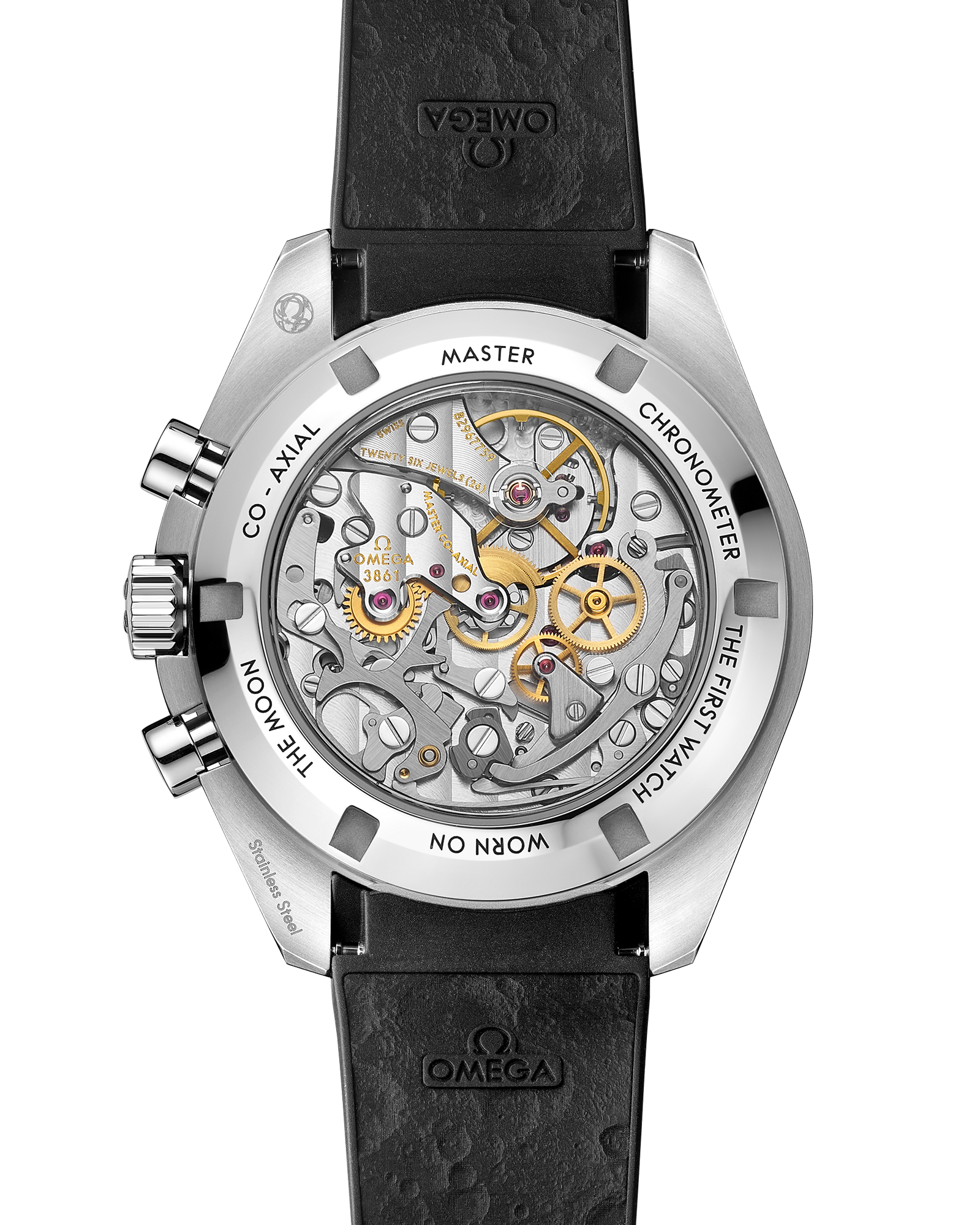 Omega SPEEDMASTER MOONWATCH PROFESSIONAL 42 mm, steel on rubber strap 310.32.42.50.04.001 - Image 2