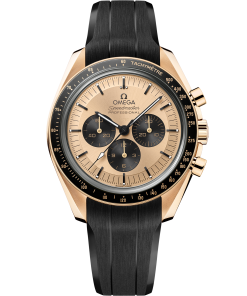 Omega SPEEDMASTER MOONWATCH PROFESSIONAL 42 mm, Moonshine™ gold on rubber strap 310.62.42.50.99.001