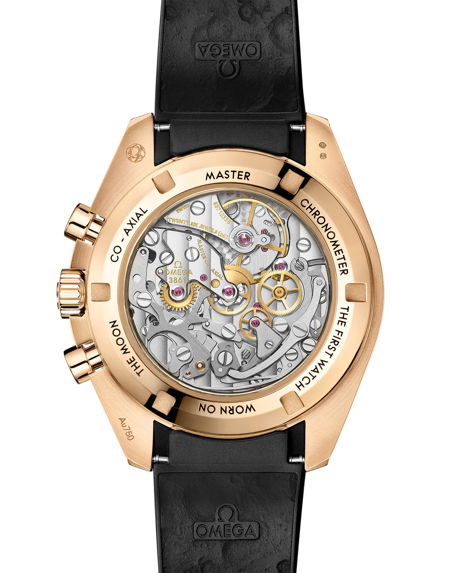 Omega SPEEDMASTER MOONWATCH PROFESSIONAL 42 mm, Moonshine™ gold on rubber strap 310.62.42.50.99.001 - Image 2