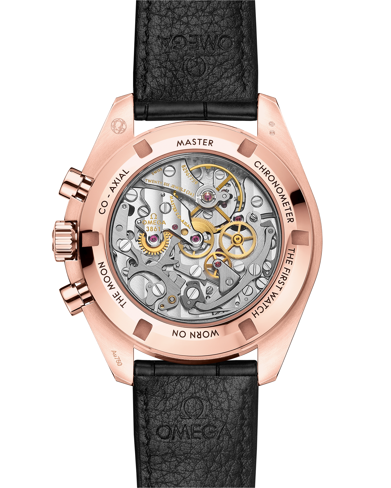 Omega SPEEDMASTER MOONWATCH PROFESSIONAL 42 mm, Sedna™ gold on leather strap 310.63.42.50.01.001 - Image 2