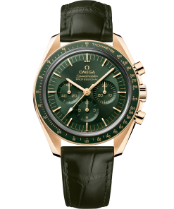 Omega SPEEDMASTER MOONWATCH PROFESSIONAL 42 mm, Moonshine™ gold on leather strap 310.63.42.50.10.001