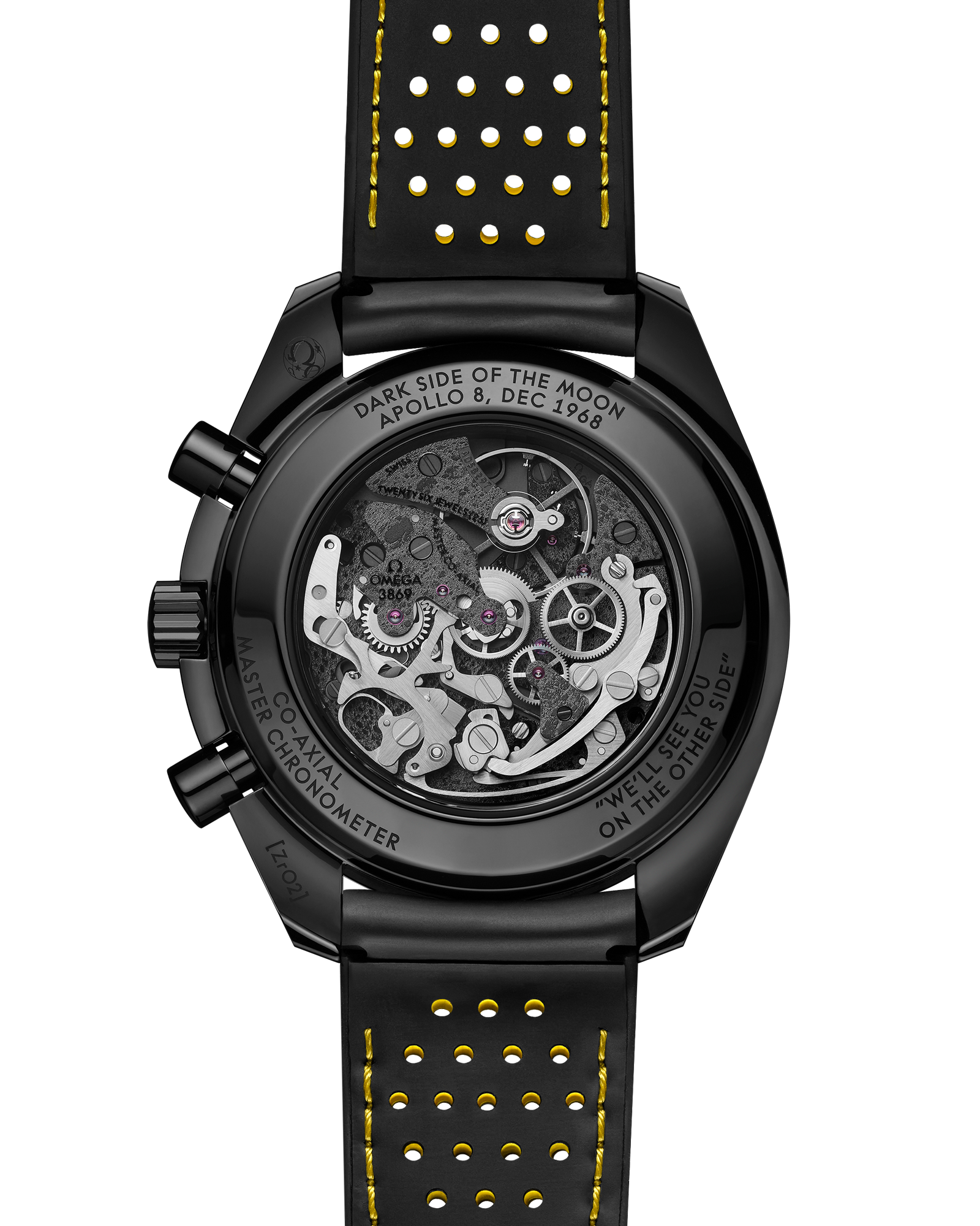 Omega SPEEDMASTER DARK SIDE OF THE MOON 44.25 mm, black ceramic on rubber strap 310.92.44.50.01.001 - Image 2