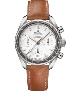 Omega SPEEDMASTER 38 38 mm, steel on leather strap 324.32.38.50.02.001