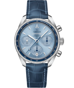 Omega SPEEDMASTER 38 38 mm, steel on leather strap 324.38.38.50.03.001