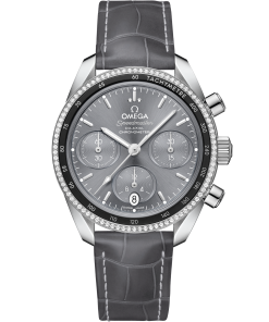 Omega SPEEDMASTER 38 38 mm, steel on leather strap 324.38.38.50.06.001