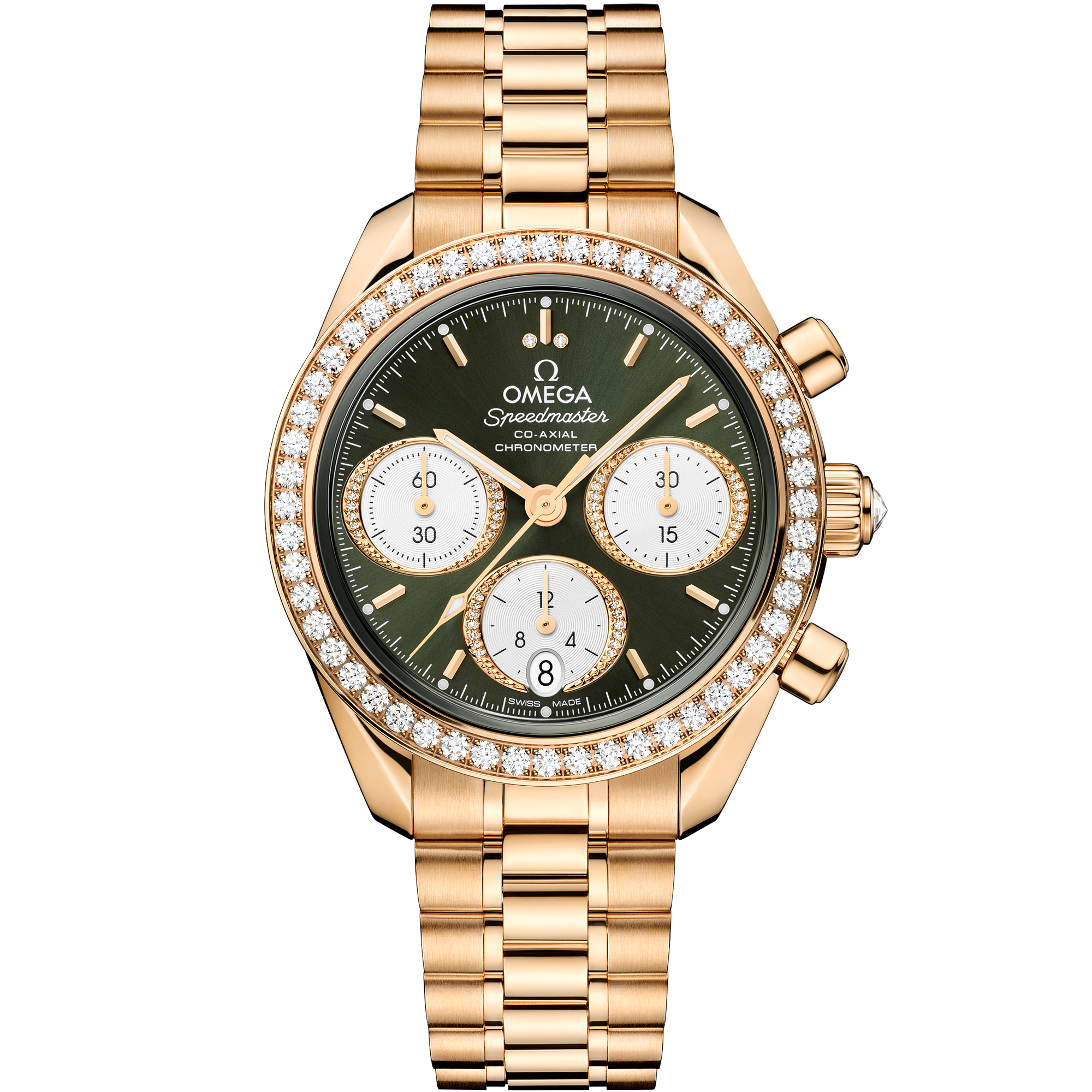 Omega SPEEDMASTER 38 38 mm, Moonshine™ gold on Moonshine™ gold 324.55.38.50.60.001