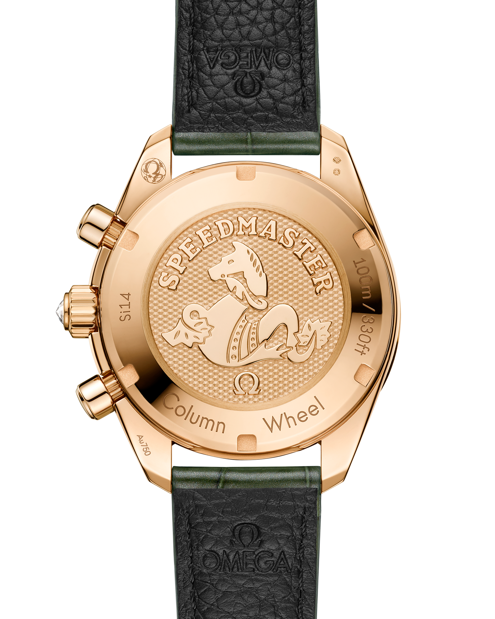 Omega SPEEDMASTER 38 38 mm, Moonshine™ gold on alligator 324.58.38.50.60.001 - Image 2