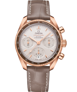 Omega SPEEDMASTER 38 38 mm, Sedna™ gold on leather strap 324.63.38.50.02.003
