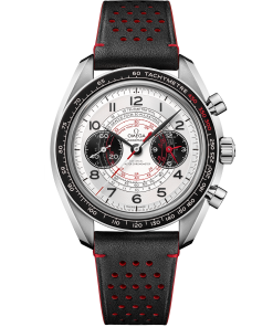 Omega SPEEDMASTER CHRONOSCOPE 43 mm, steel on leather strap 329.32.43.51.02.001