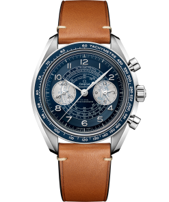 Omega SPEEDMASTER CHRONOSCOPE 43 mm, steel on leather strap 329.32.43.51.03.001