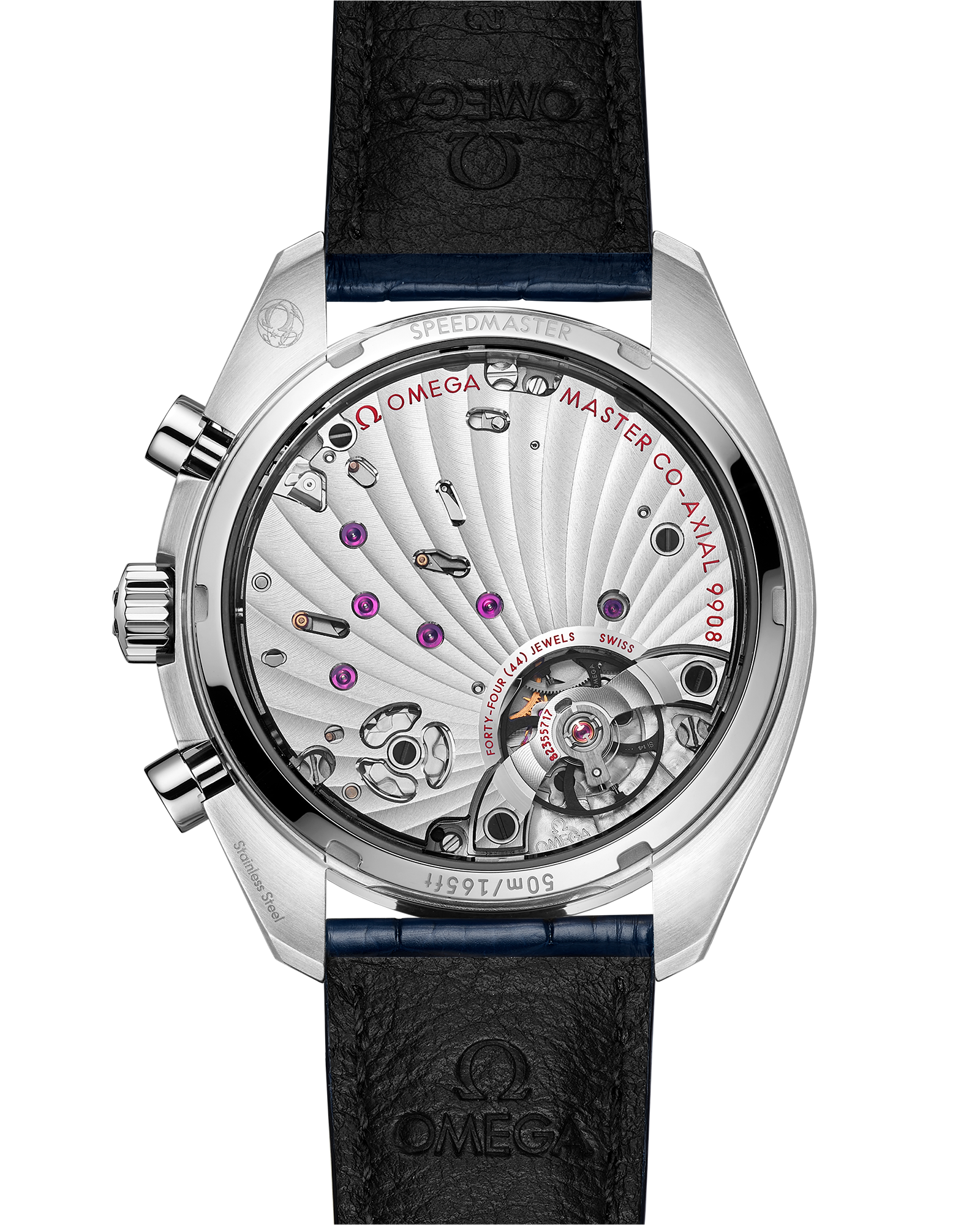 Omega SPEEDMASTER CHRONOSCOPE 43 mm, steel on leather strap 329.33.43.51.02.001 - Image 2