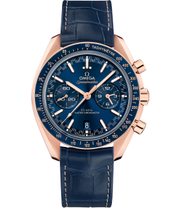 Omega SPEEDMASTER RACING 44.25 mm, Sedna™ gold on leather strap 329.53.44.51.03.001