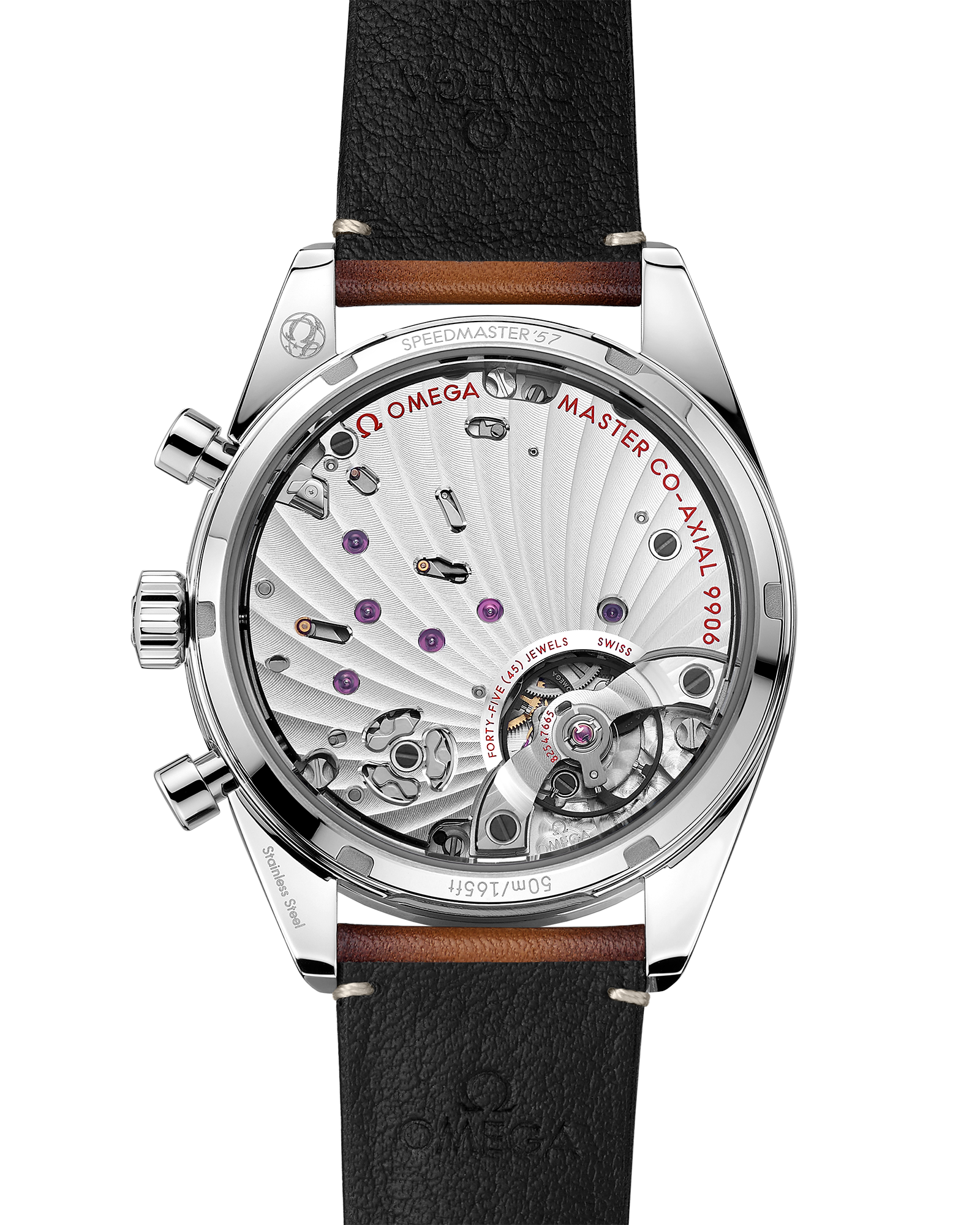 Omega SPEEDMASTER '57 40.5 mm, steel on leather strap 332.12.41.51.01.001 - Image 2