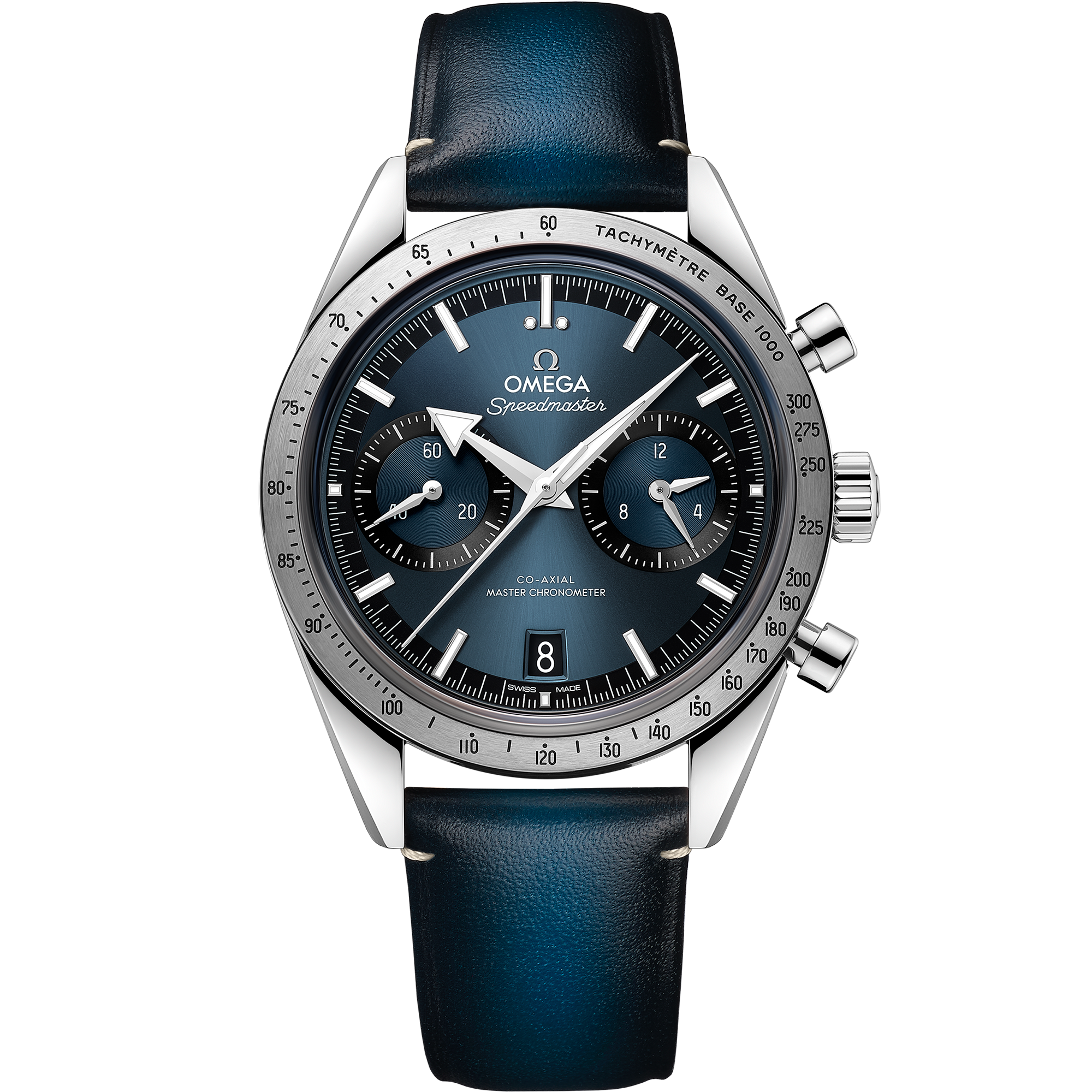 Omega SPEEDMASTER '57 40.5 mm, steel on leather strap 332.12.41.51.03.001