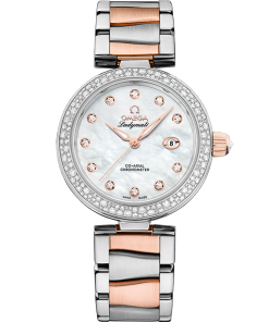 Omega DE VILLE LADYMATIC 34 mm, steel ‑ Sedna™ gold on steel ‑ Sedna™ gold 425.25.34.20.55.004