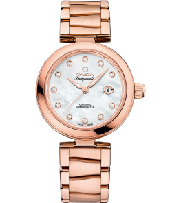 Omega DE VILLE LADYMATIC 34 mm, Sedna™ gold on Sedna™ gold 425.60.34.20.55.004