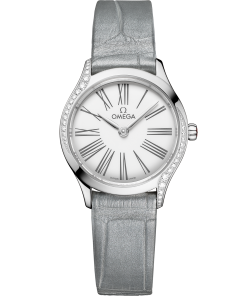 Omega DE VILLE MINI TRÉSOR 26 mm, steel on alligator 428.18.26.60.04.001