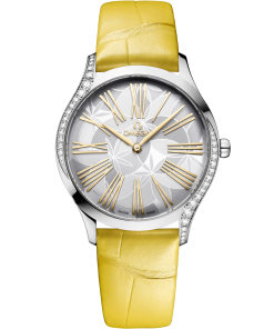 Omega DE VILLE TRÉSOR 36 mm, steel on alligator 428.18.36.60.02.002