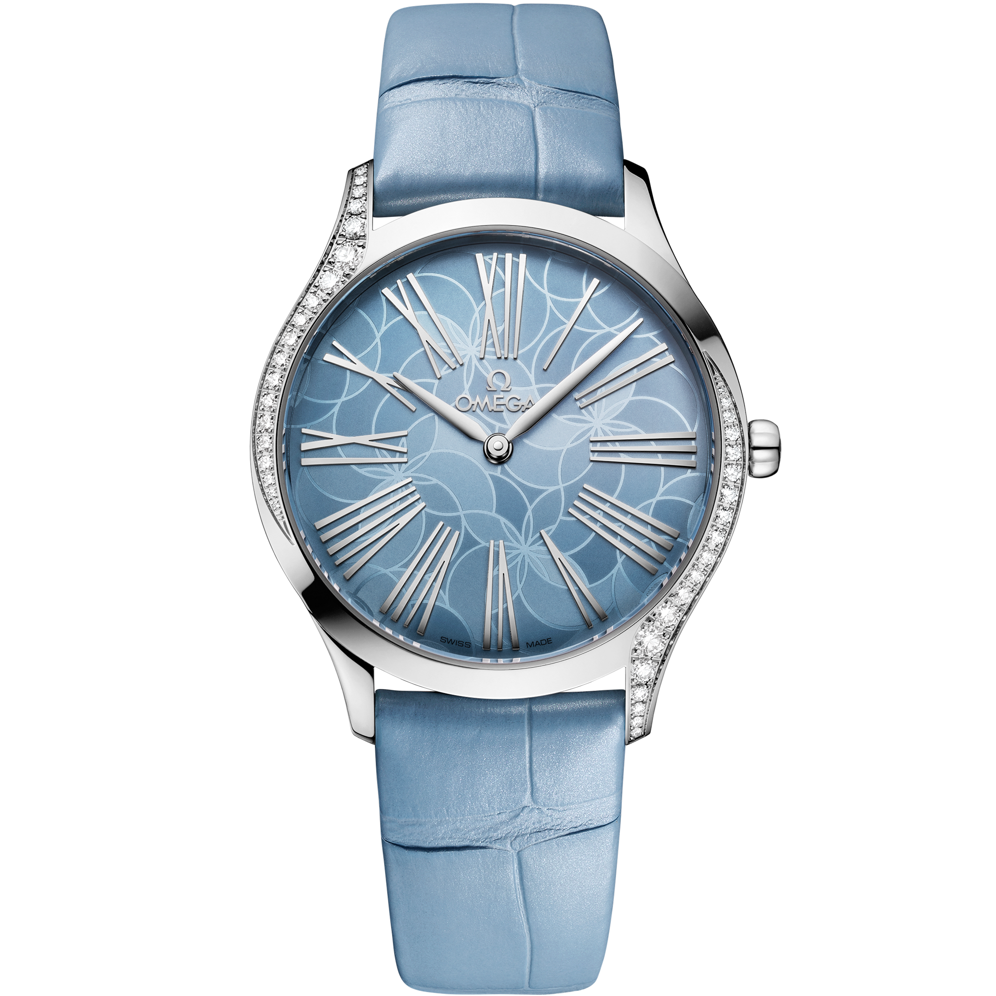 Omega DE VILLE TRÉSOR 36 mm, steel on alligator 428.18.36.60.03.002