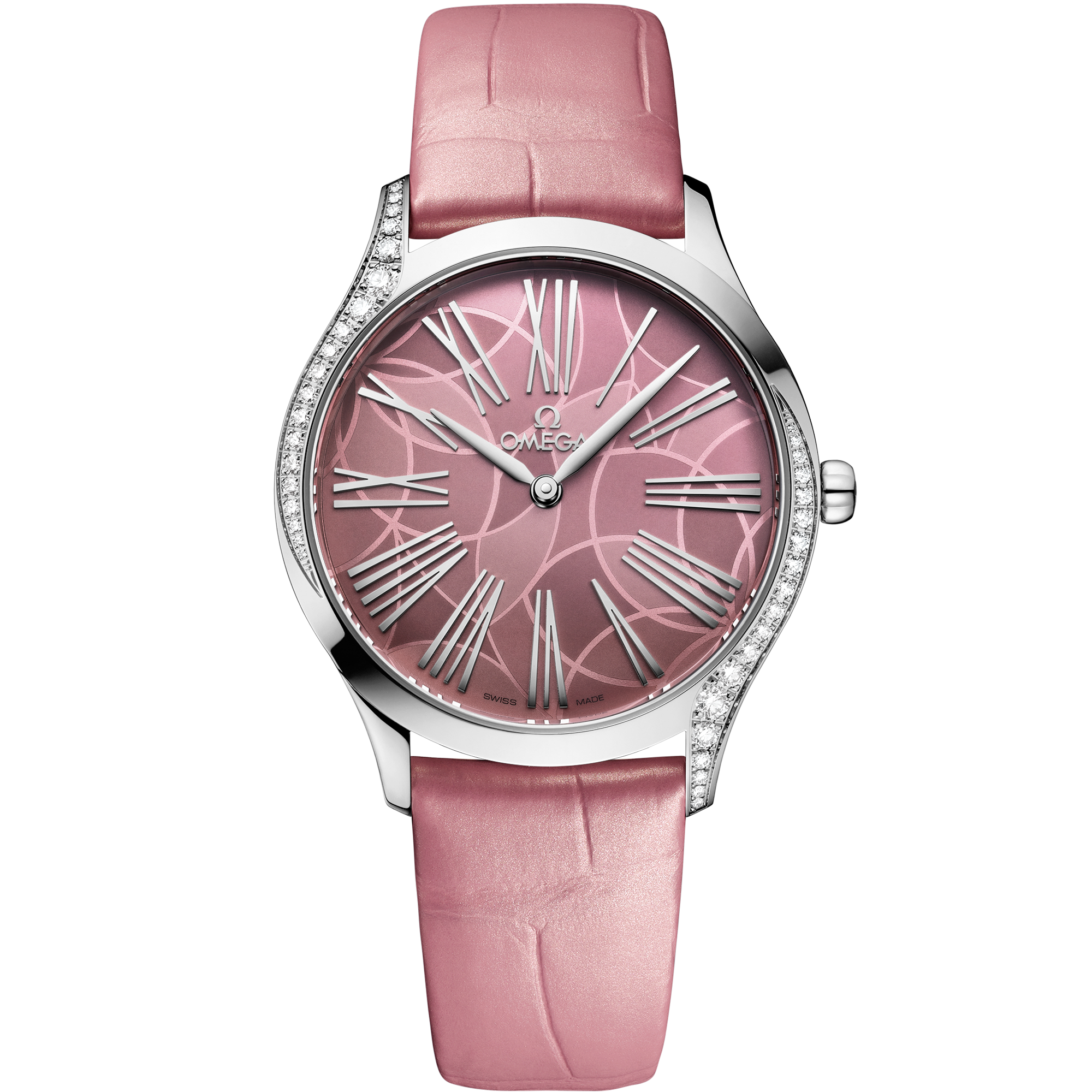 Omega DE VILLE TRÉSOR 36 mm, steel on alligator 428.18.36.60.10.001