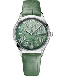 Omega DE VILLE TRÉSOR 36 mm, steel on alligator 428.18.36.60.10.002