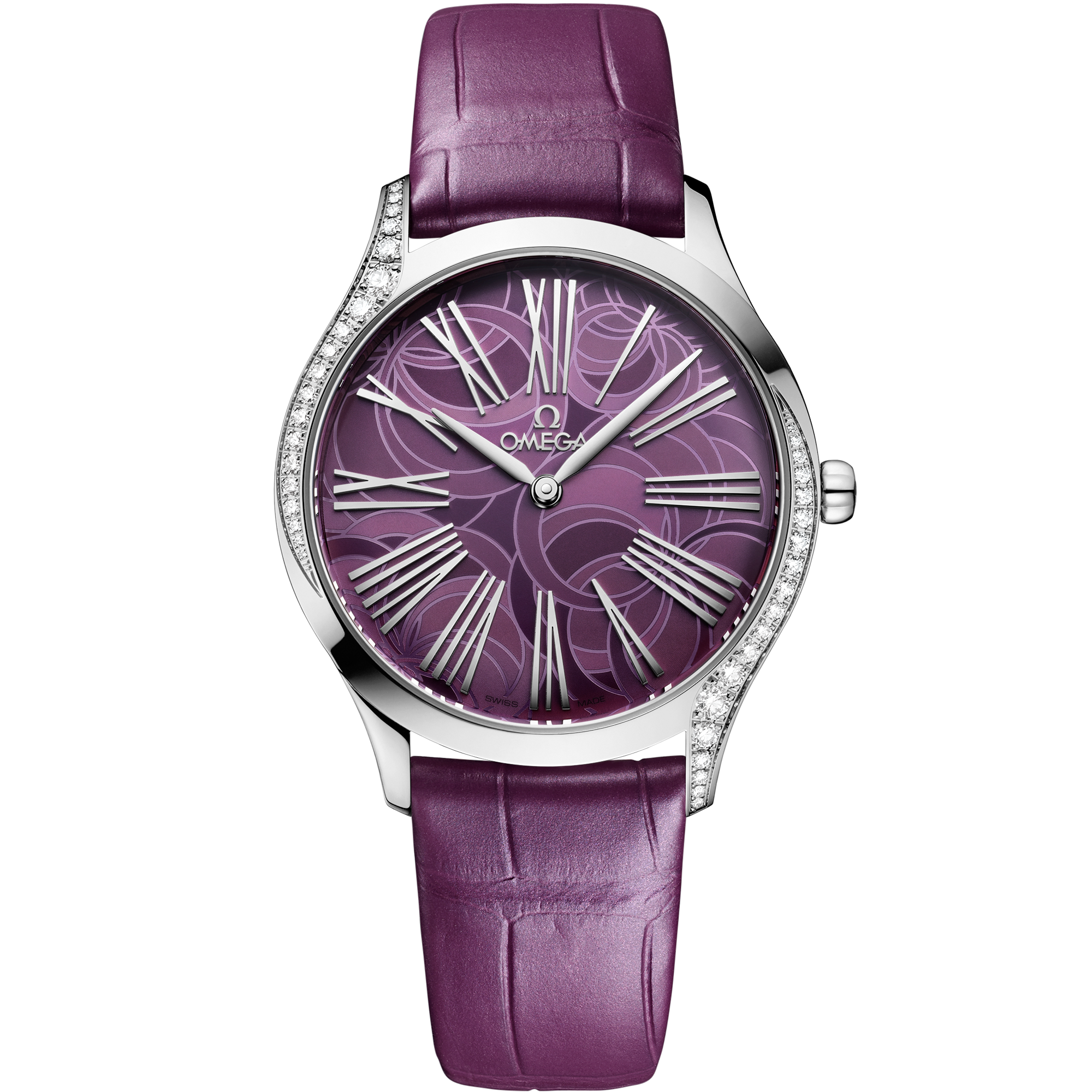 Omega DE VILLE TRÉSOR 36 mm, steel on alligator 428.18.36.60.10.003